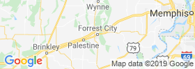 Forrest City map